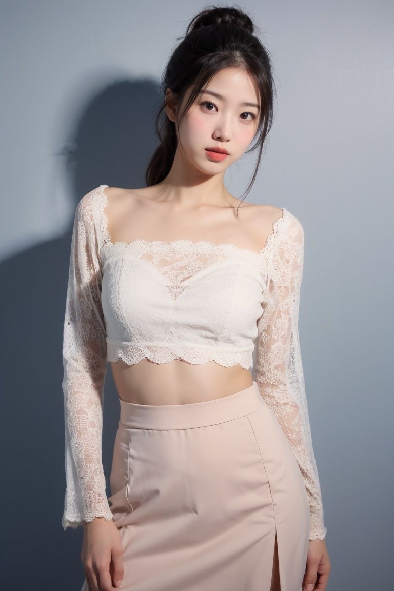 simple_background
,date-night style, romantic clothing, alluring silhouettes, lace accents, soft colors, stylish accessories, flattering outfits
,1girl