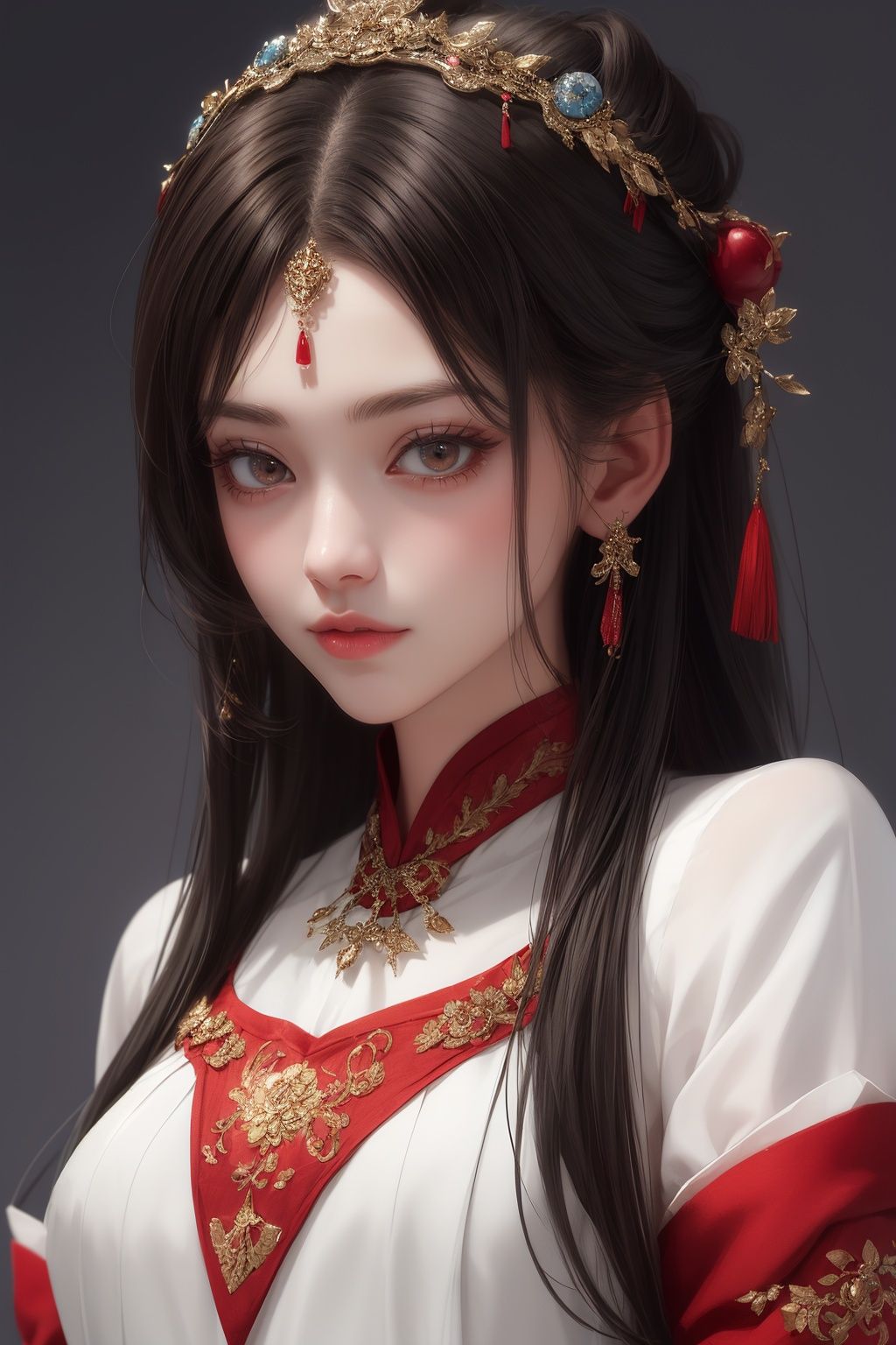 1girl , (adorable oriental beauty:1),   (exquisitely detailed facial features:1) <lora:衣服ClothingAdjuster3:-0.8> <lora:add_detail:0.3>