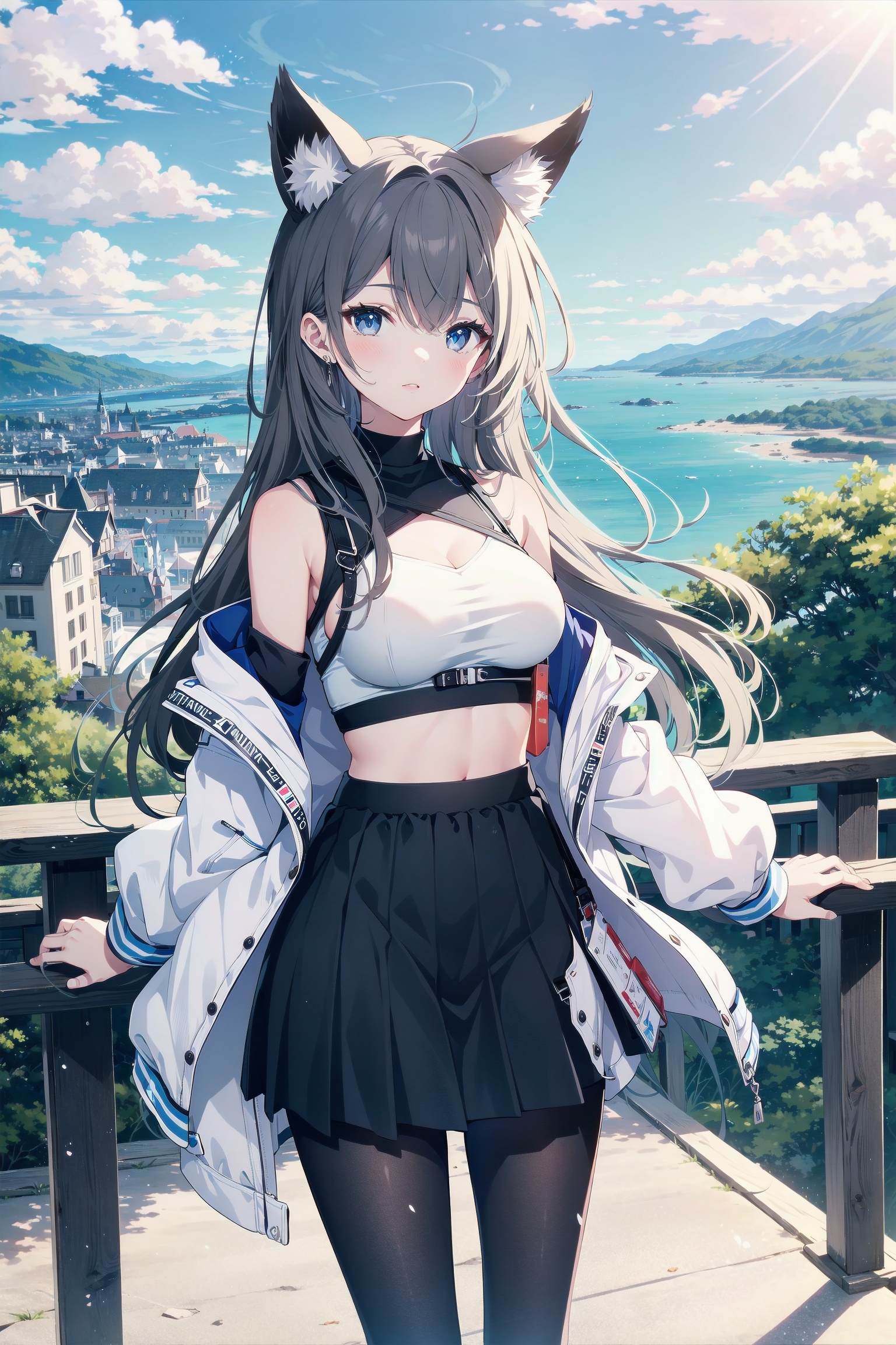 1girl,  fox girl,  long hair on Tensor.Art