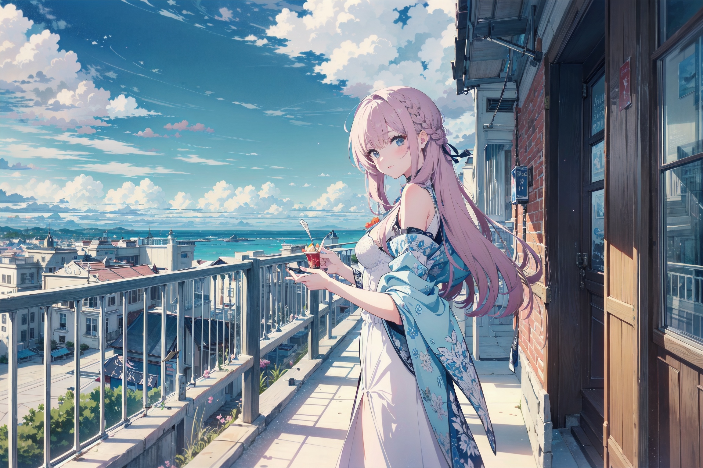 1girl,  random coloured haired,  long hair on Tensor.Art