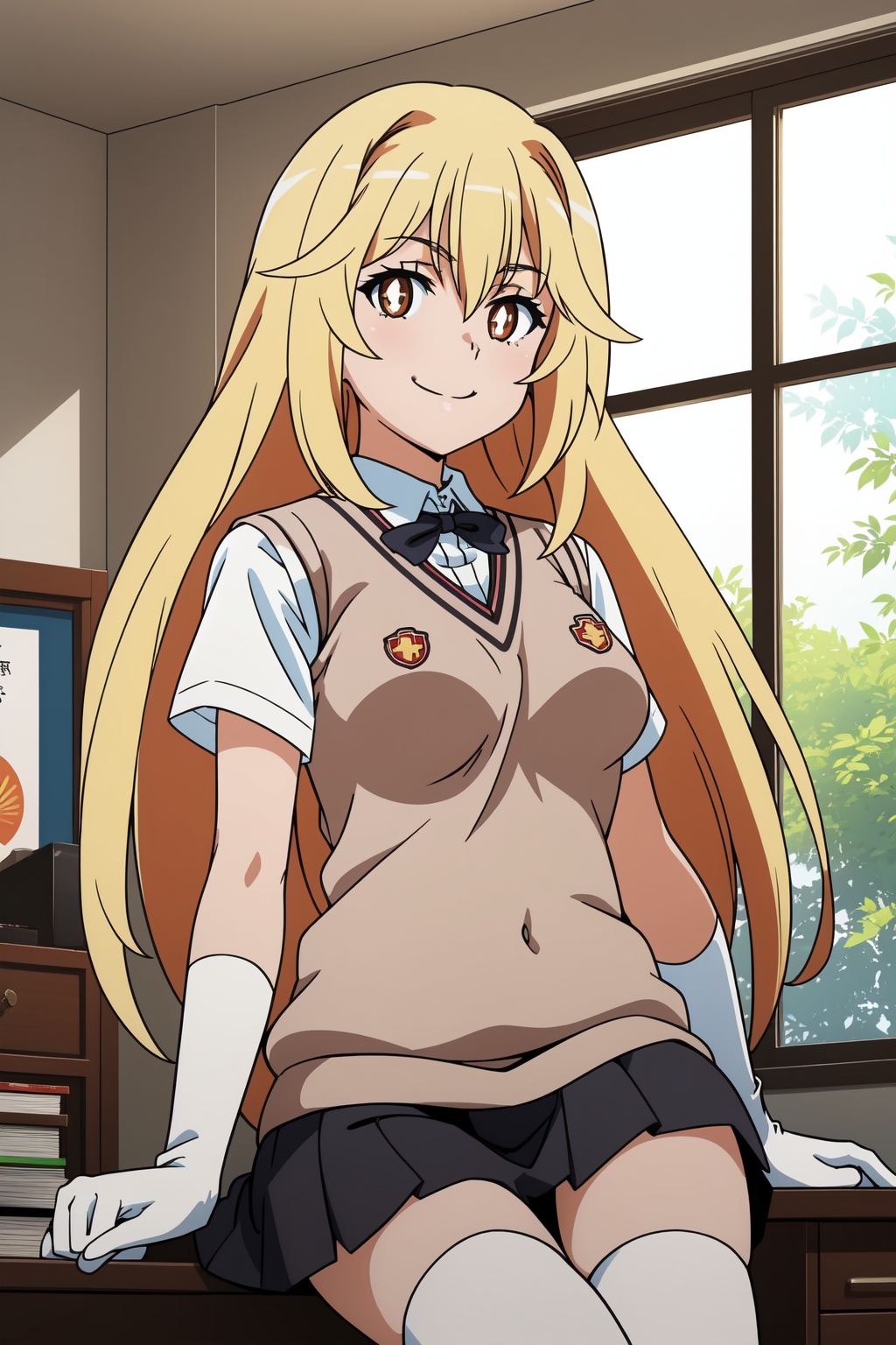 Railgun anime lineart,  Misaki,  1girl by Fasan on Tensor.Art