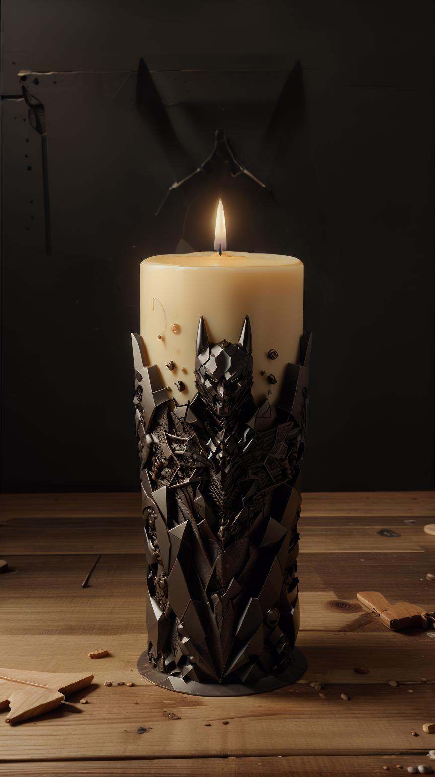 BatmanCore artisanal beeswax candles on Tensor.Art