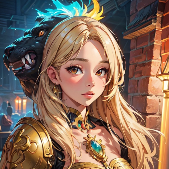 lovely digital painting,  beautiful detailed digital art,  award-winning creature portrait on Tensor.Art