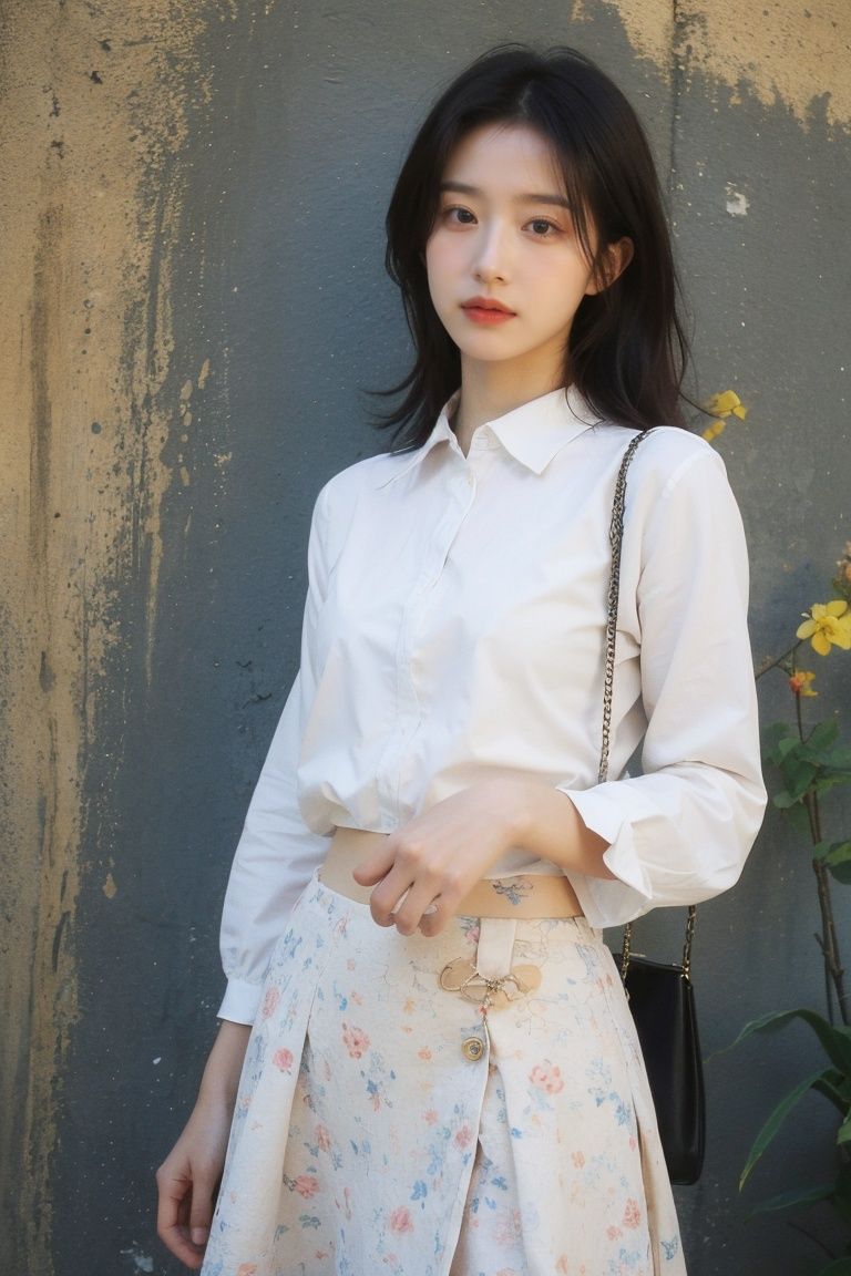 simple_background,
 best quality, Dull lowborn muscular Algerian (Female:1.2) , feeling very insecure, the Female is wearing a Dreamcore fashion style-outfit, Crew cut hair, Voluminous hair, Briefcase, Dynamic, Satisfying, Impressionism, Impasto, Floral motives, masterpiece, pixiv