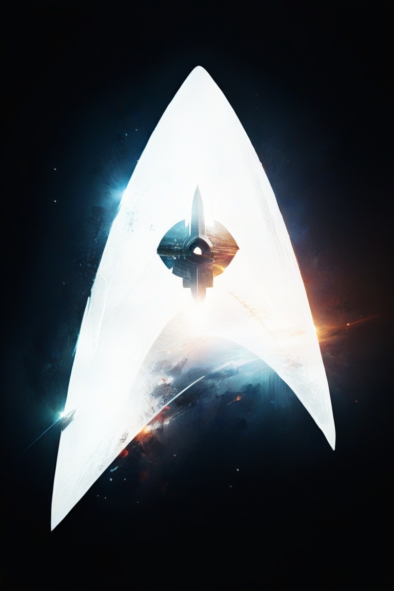 double exposure style,  star trek logo,  spaceport on Tensor.Art