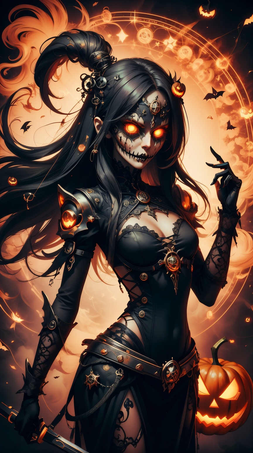 hwghostly halloweenglowstyle halloweentech Flat iron on Tensor.Art