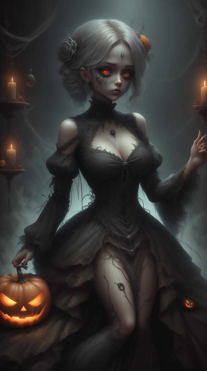 h4l0w3n5l0w5tyl3M3rg34ll Dress on Tensor.Art