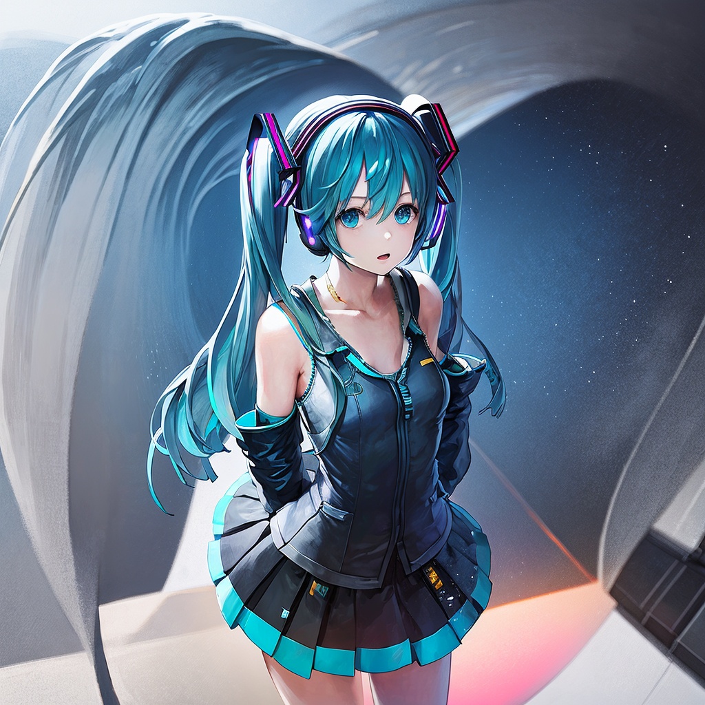 1 Girl,  Hatsune Miku \(Vocaloid Series\) on Tensor.Art