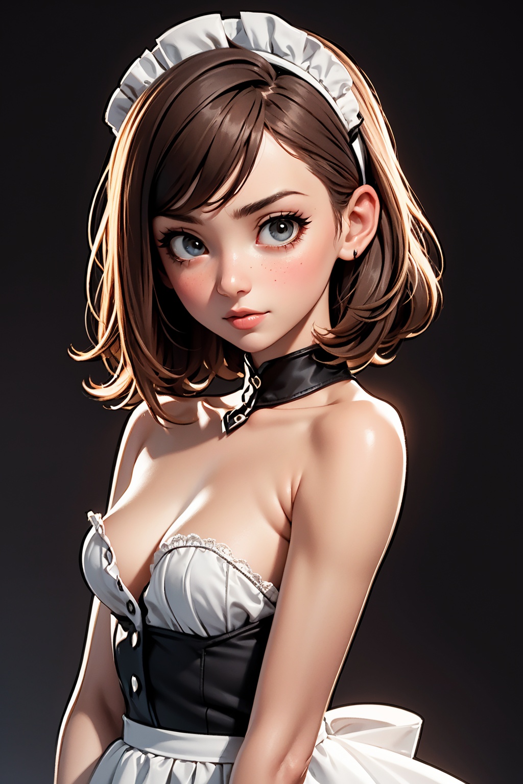 a 20 yo girl,  cute,  blushed on Tensor.Art
