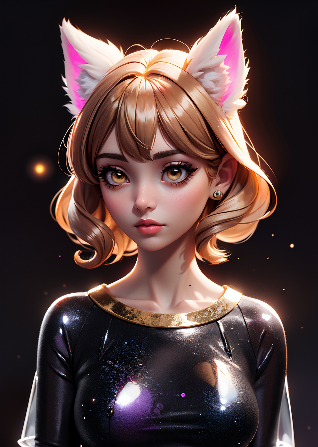 mythical doorway,  1girl,  (gold eyes) on Tensor.Art