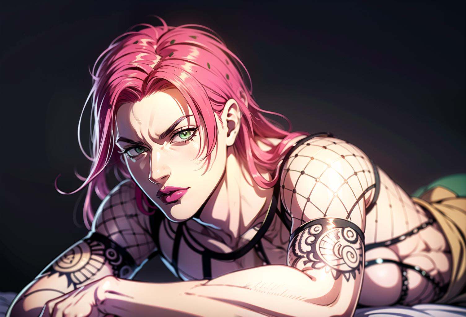 (finely detailed),  diavolojojo,  lying down on Tensor.Art