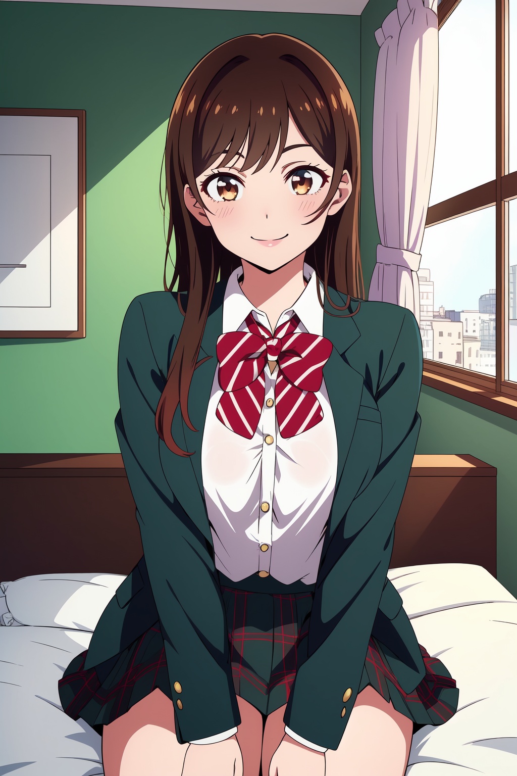 Kanojo anime lineart,  Chizuru,  1girl on Tensor.Art