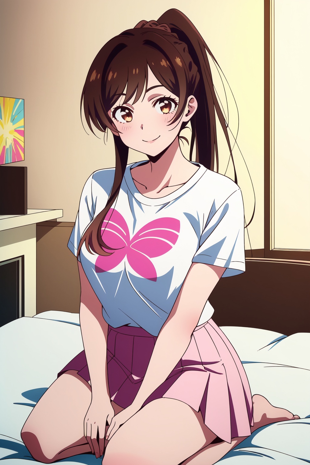 Kanojo anime lineart,  Chizuru,  1girl on Tensor.Art