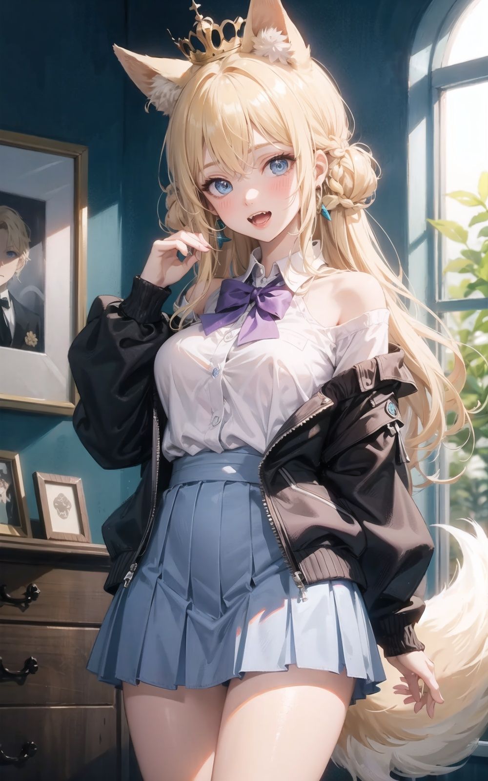fox_tail,  tail,  1girl on Tensor.Art