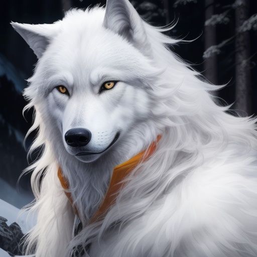 A wolf,Extremely realistic,long - haired,stand,person,In the mountains,clarity,Hair is distinct,Bright colors,full_shot,