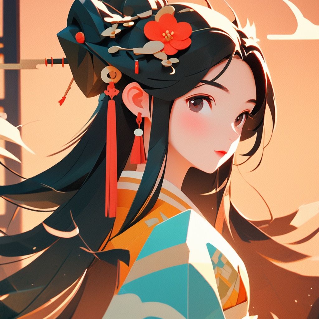 zgct color, lb2cc,low-poly style Colors of Tang Dynasty in China,1girl, low-poly game art, polygon mesh, jagged, blocky, wireframe edges, centered composition