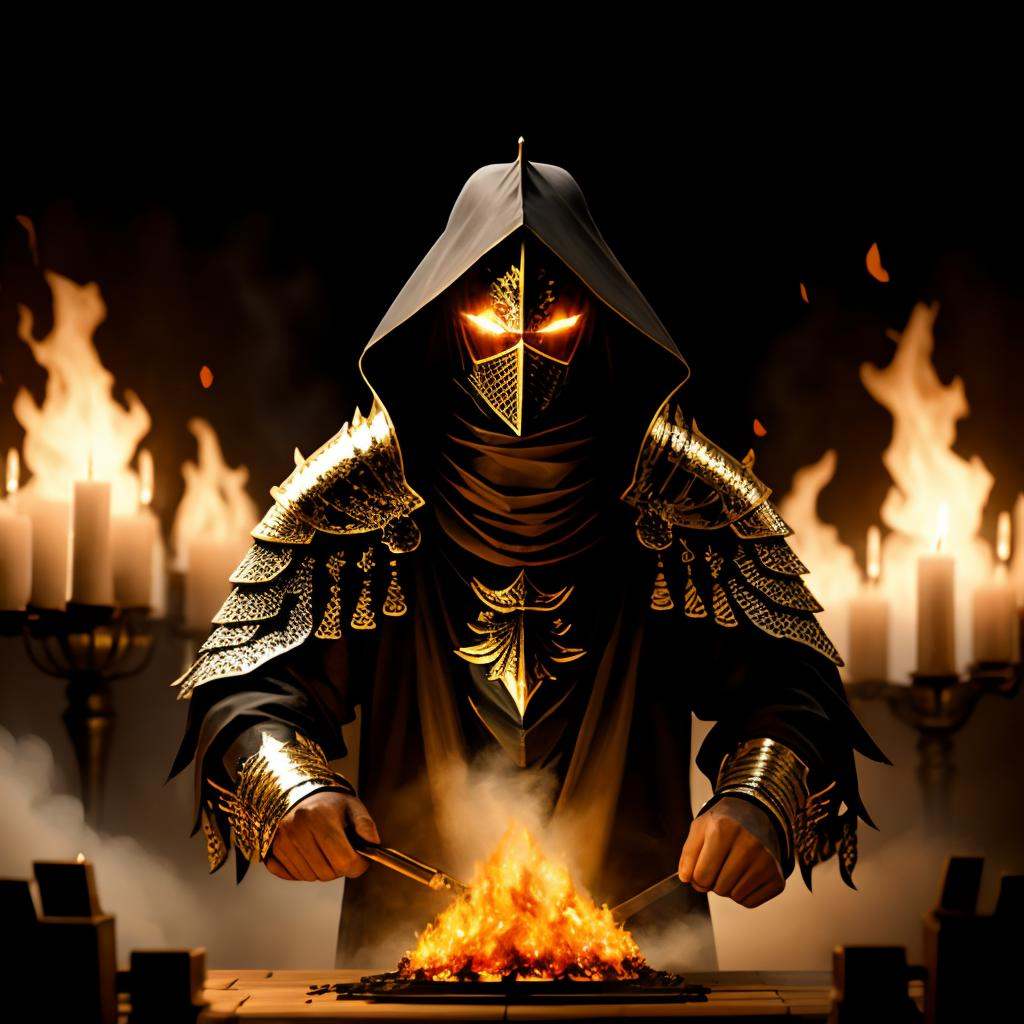 a burning knight by nocor1i8 on Tensor.Art