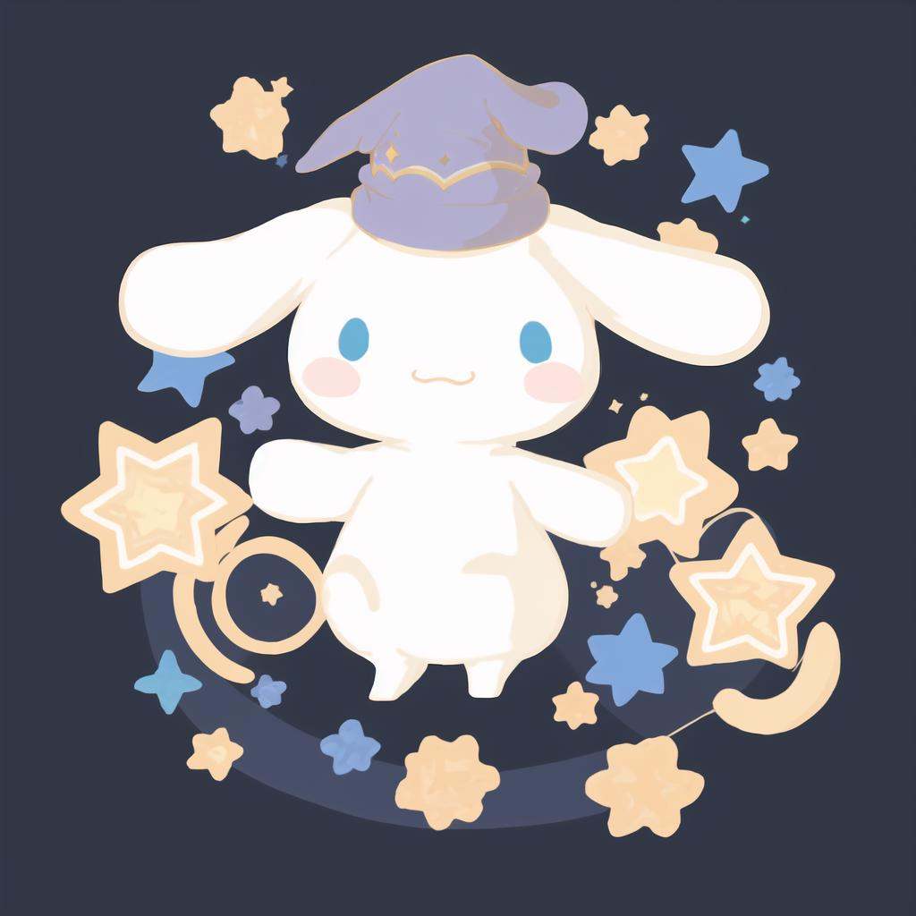 cinnamoroll,  wizard hat,  magical wear on Tensor.Art