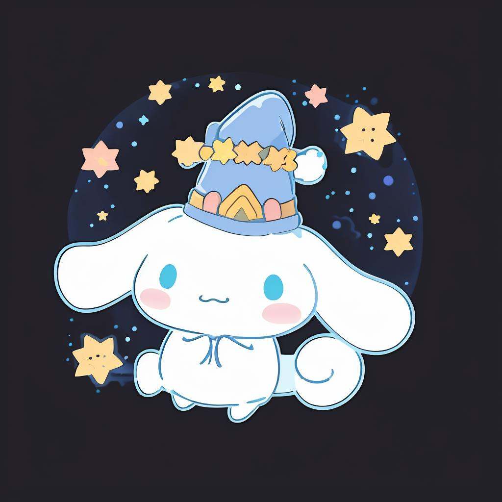 cinnamoroll,  wizard hat,  magical wear on Tensor.Art
