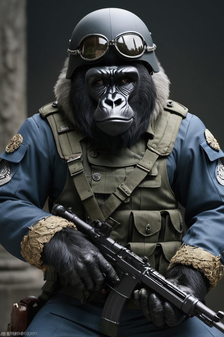 anthro | wearing korean soldier clothes,  | korean two setting | 3/4 pose,  crisp on Tensor.Art