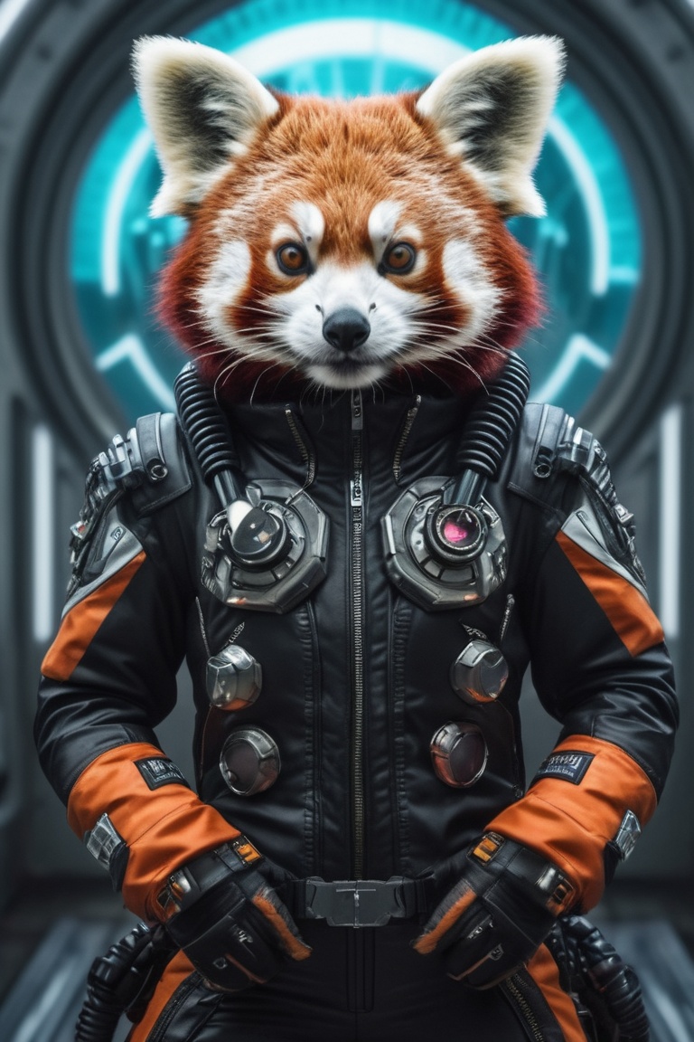 anthro | wearing retro cyberwear,  | futuristic setting setting | 3/4 pose,  directed on Tensor.Art