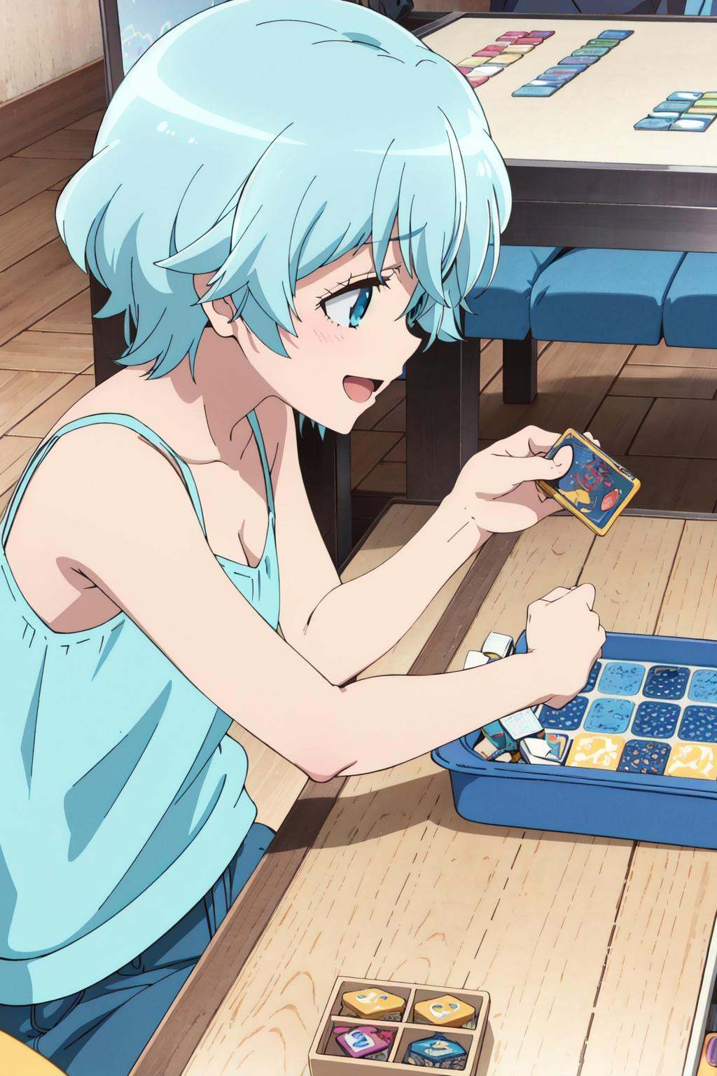 takekasamiki,  1girl,  playing_games on Tensor.Art