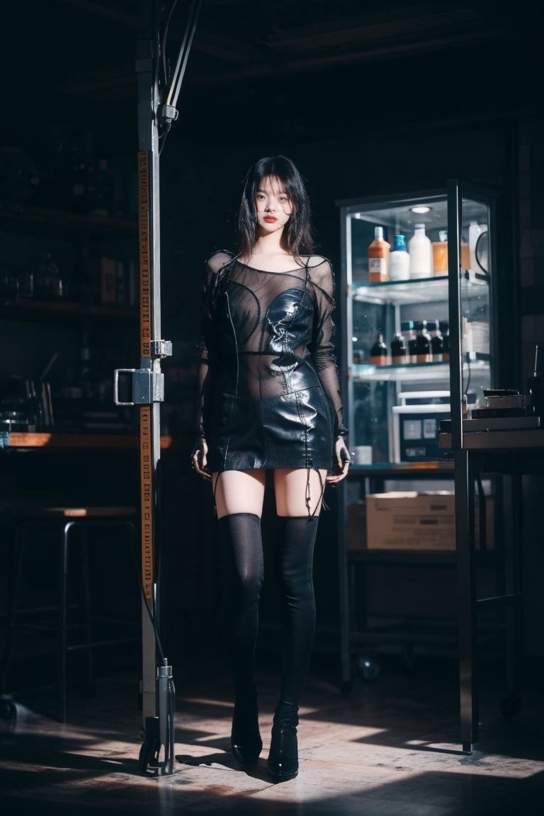 restricted throughout the body,  fixed in the middle of the laboratory,  trending on cg society on Tensor.Art