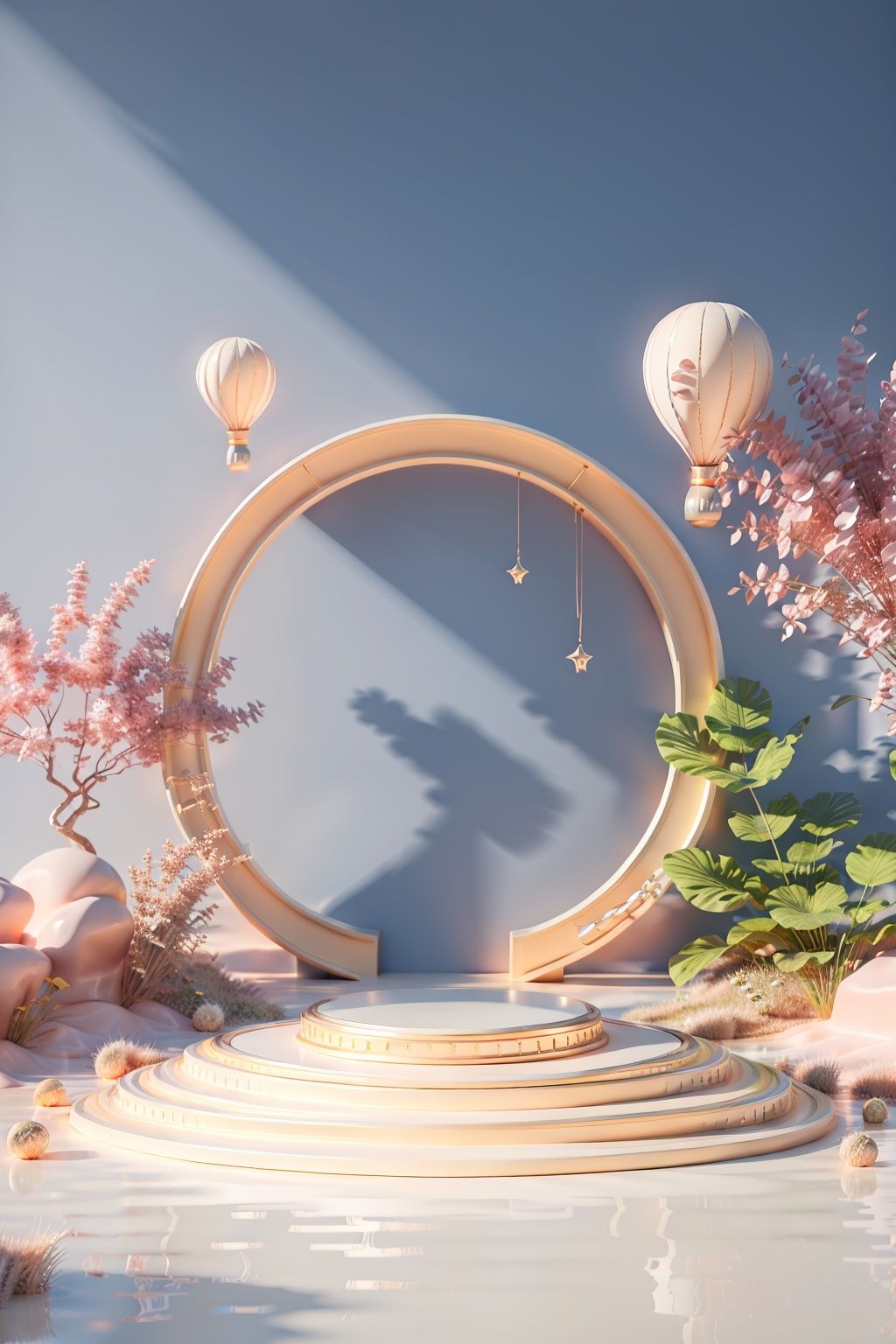 masterpiece,best quality,in the style of vibrant stage backdrops,group f/64,miki asai,money themed,circular shapes,Ivory and Crystal,ue5,ocrendering,c4d,blender,