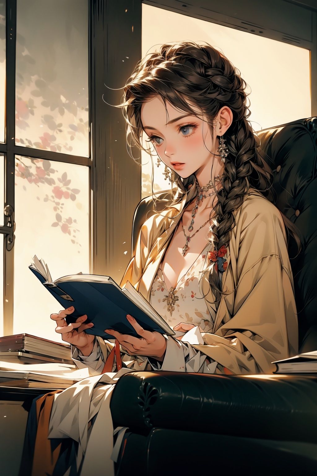  absurdres,incredibly absurdres,reality,realistic,,(solo:1.2), ,,1girl,,full_shot,Dushu,book