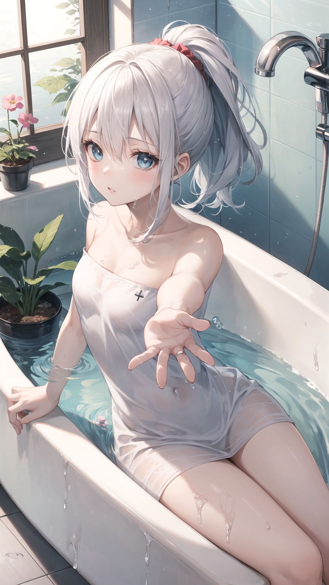 1girl,  bathtub,  solo on Tensor.Art