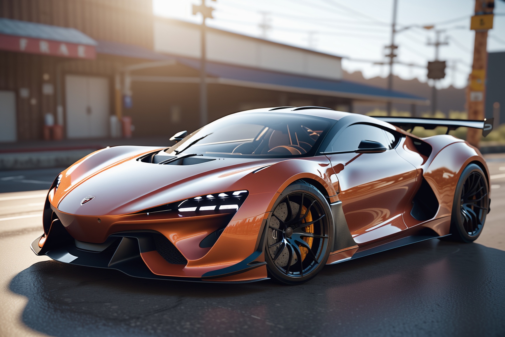 A new concept for a supercar,  artstation,  4k on Tensor.Art