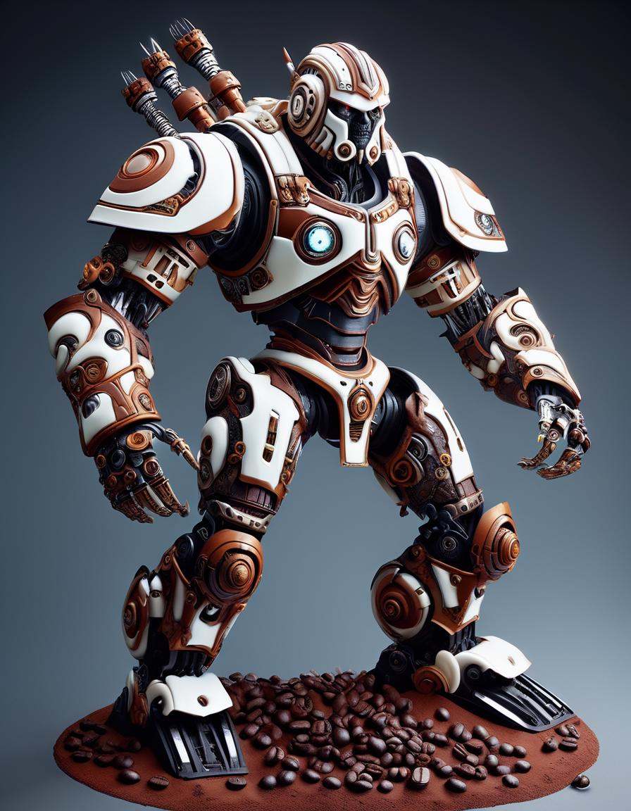 detailed DonMC0ff33Ch0c (dynamic female ,Barbarian,Robot Technician ), <lora:DonMC0ff33Ch0c_XL-000009:1>