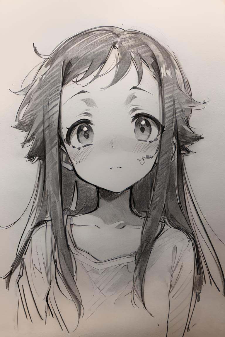 (Pencil_Sketch:1.2,  messy lines,  greyscale on Tensor.Art