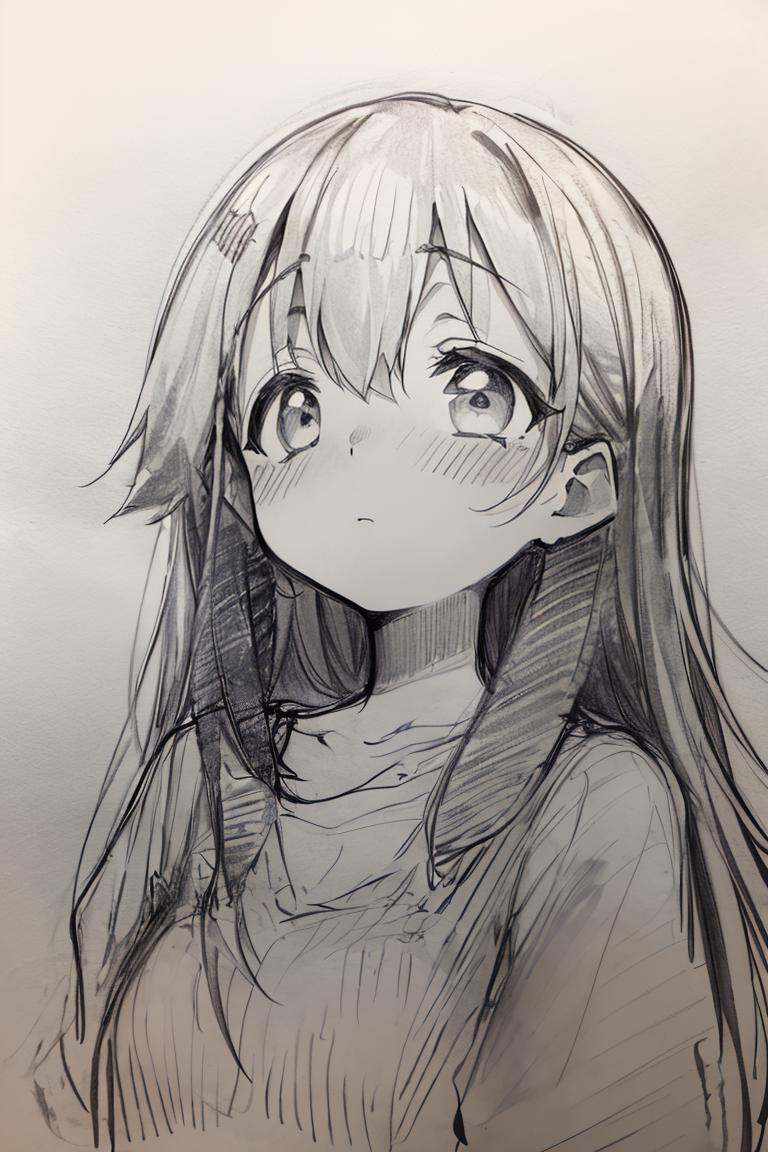 (Pencil_Sketch:1.2,  messy lines,  greyscale on Tensor.Art