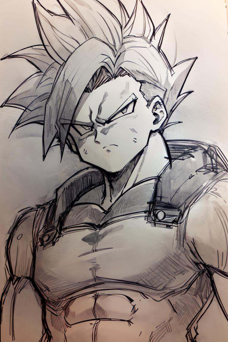 (Pencil_Sketch:1.2,  messy lines,  greyscale on Tensor.Art