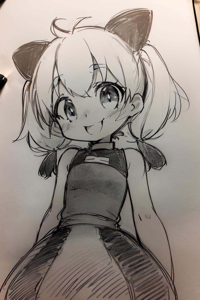 (Pencil_Sketch:1.2,  messy lines,  greyscale on Tensor.Art