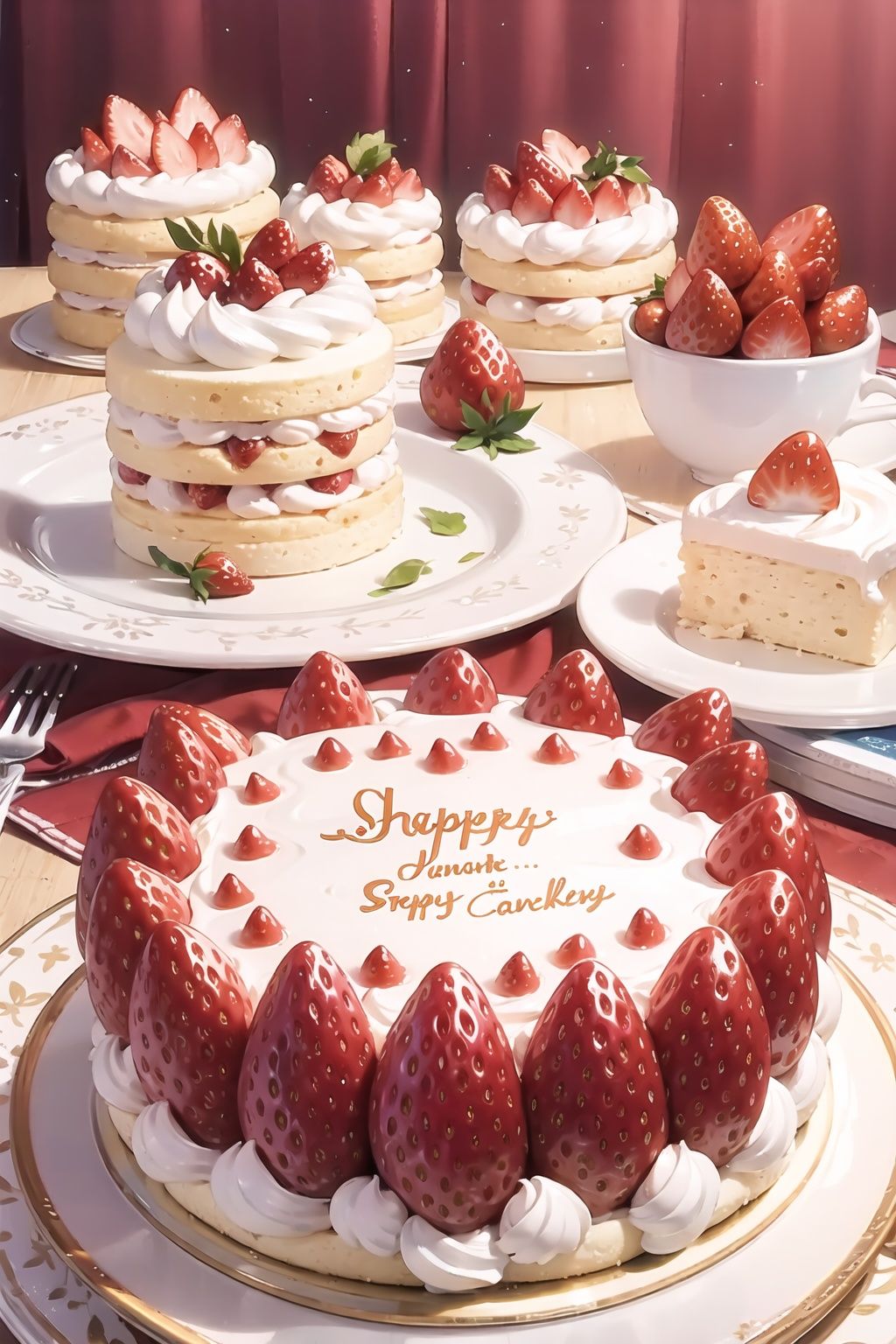 Strawberry cake