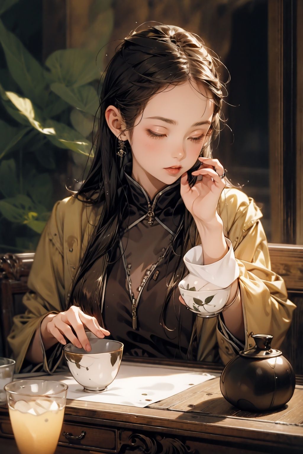  absurdres,incredibly absurdres,reality,realistic,,(solo:1.2), ,,1girl,,full_shot,Pinminɡ,Covered bowl