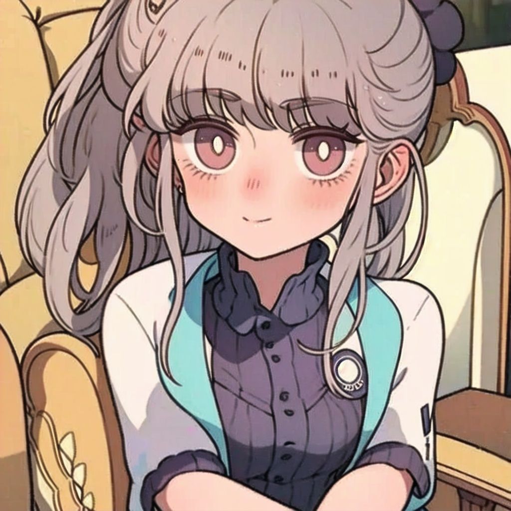 1girl,silver hair,blue dress, best quality, masterpiece,