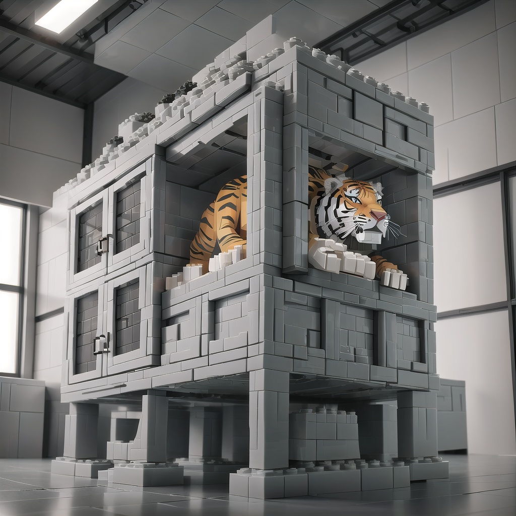 indoor, a lego tiger