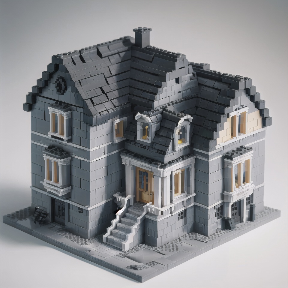 a lego house,