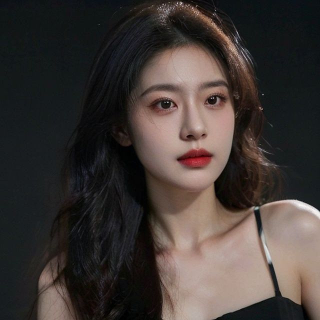  solo, highly detailed, cinematic highlight hair, (best quality), ((masterpiece)),1girl, black hair, long hair, black eyes, realistic,simple_background,1girl