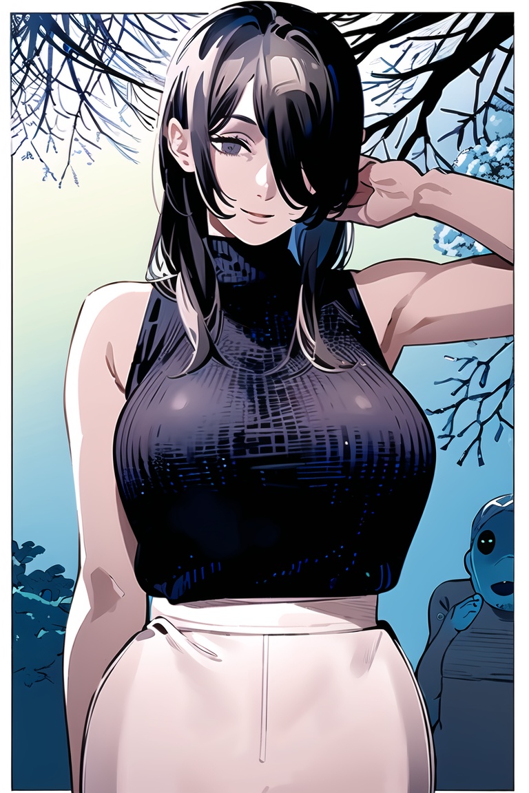 fujimoto,  1girl,  long hair on Tensor.Art