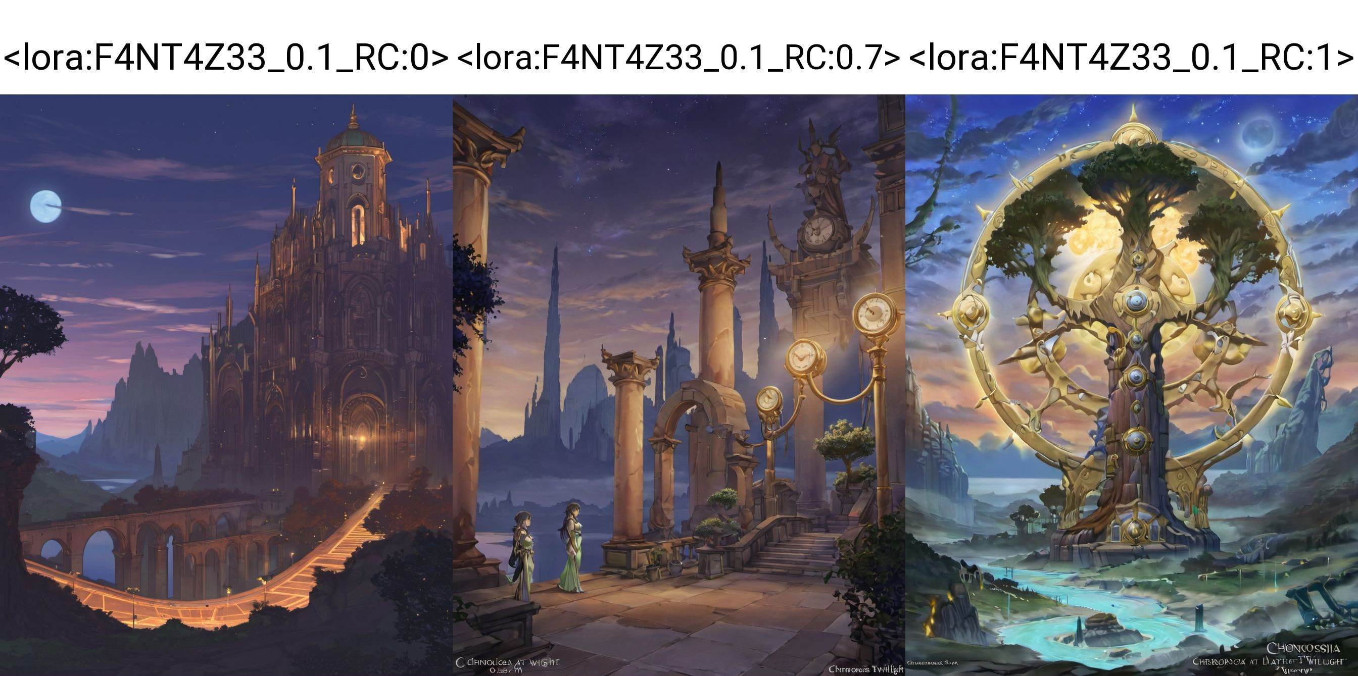 Chronosia at Late twilight <lora:F4NT4Z33_0.1_RC:0>