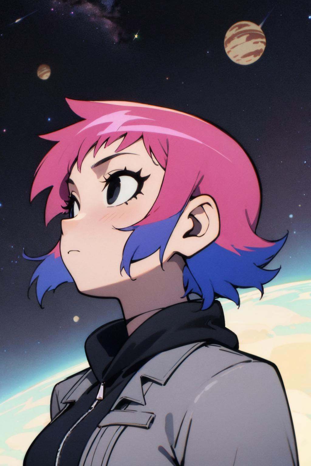 Ramona_Flowers,  short hair,  black eyes on Tensor.Art