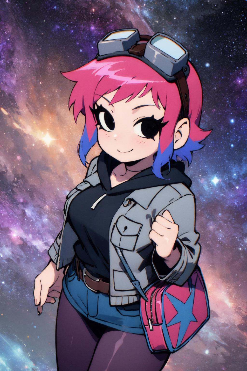 Ramona_Flowers,  short hair,  black eyes on Tensor.Art