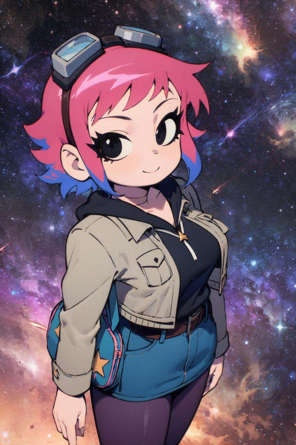 Ramona_Flowers,  short hair,  black eyes on Tensor.Art