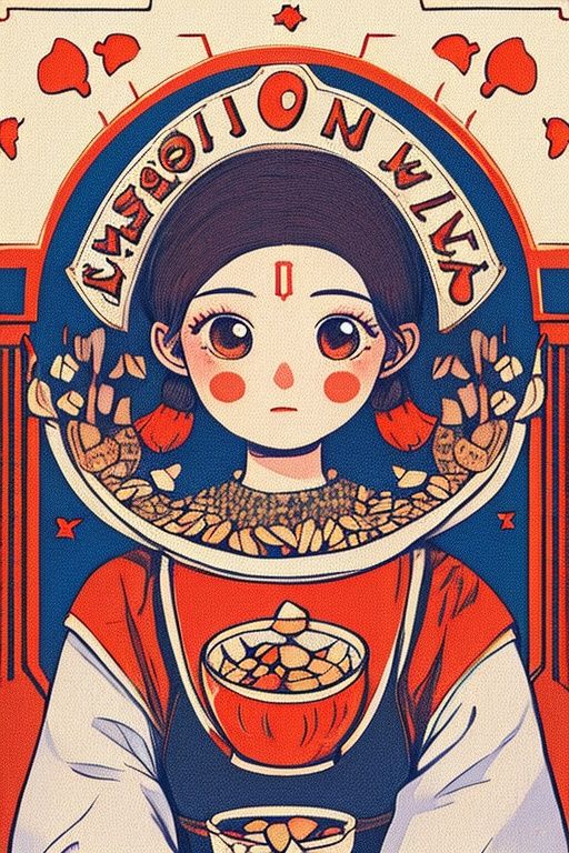masterpiece,best quality,1girl,<lora:laohaibao-000009:0.8>,8K,HDR,  Fabric art style of a Scandinavian ([whipped cream:roasted almonds:4]:1.2) , Alhambresque, anthropomorphic reimagined as a Pluchy character, Fall, Process Art, 80mm, ultra high res, High quality