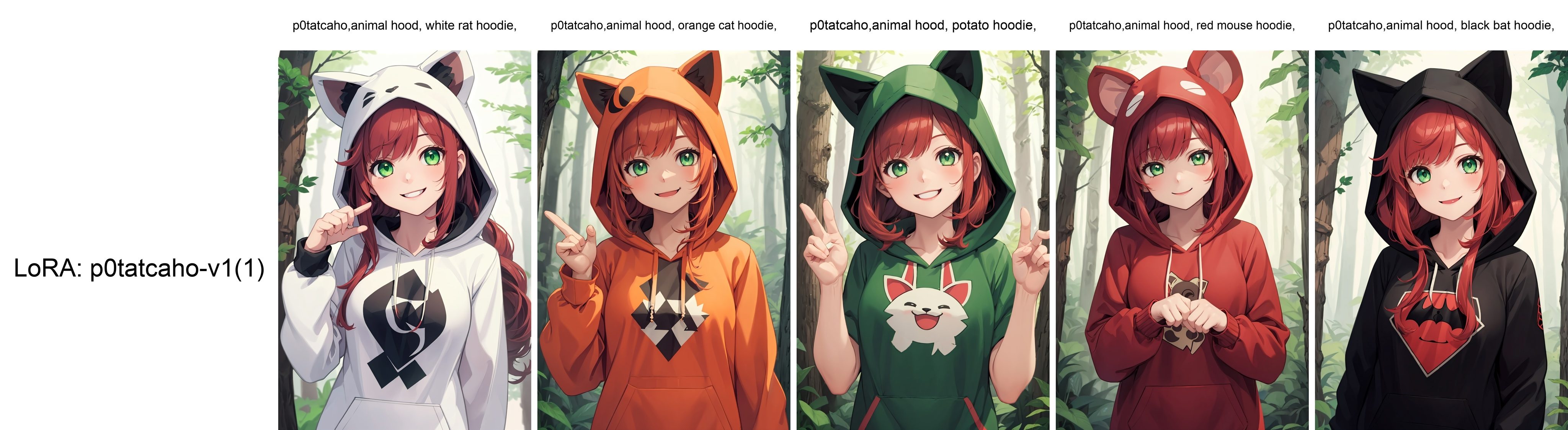 1girl,  p0tatcaho,  animal hood on Tensor.Art
