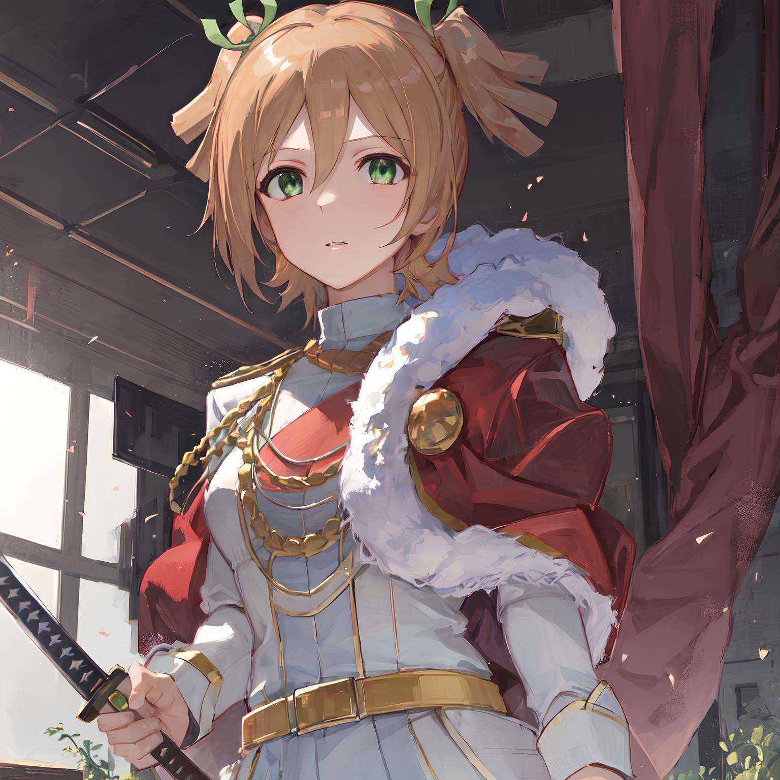NANA,  1girl,  green eyes on Tensor.Art